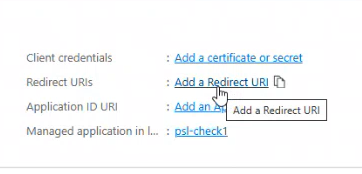 Redirect URL